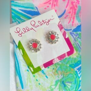 Lilly Pulitzer Fizz  Earrings & Dust Bag